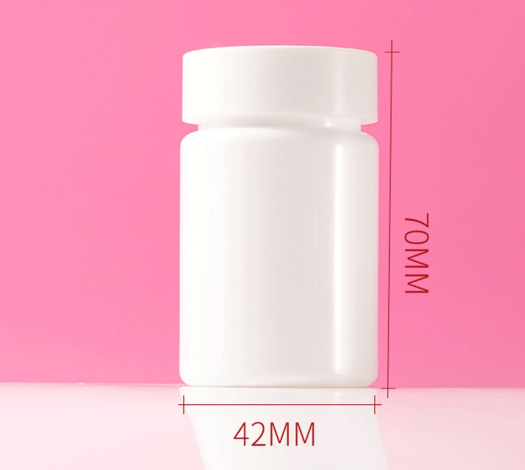 PET plastic bottle 50ml white bottle food grade packaging general empty bottle small medicine bottle sealed sub-bottle