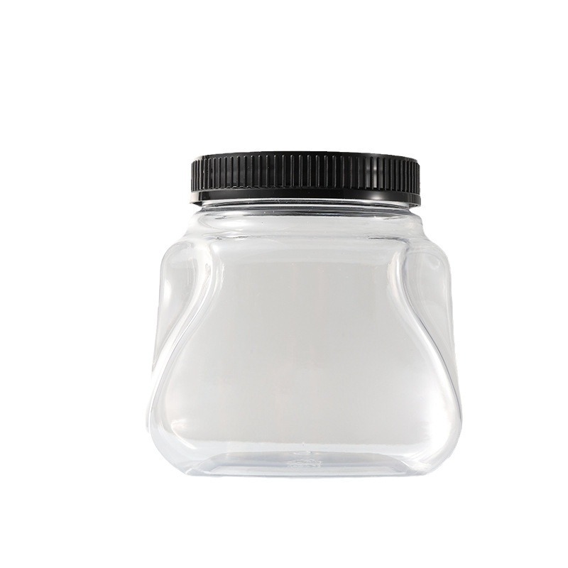 PET transparent storage tank 1000ml dried fruit cereal storage tank coffee bean tank sample bottle