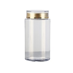 American ginseng 250g dry goods 580ml transparent PET plastic bottle Panax notoginseng powder 200g sealed can transparent