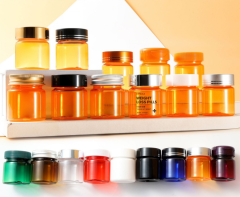 PET 30ml orange capsule bottle food grade health care product empty bottle small medicine bottle sealed sub-bottle plastic bottle
