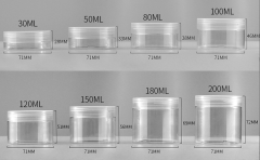 68 teeth transparent cream bottle 100g cosmetics sub-bottle 250g eye cream jar 30g face cream jar