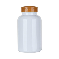 300ML maca vitamin tablet health care product bottle white light-proof bottle flip-top capsule pill bottle