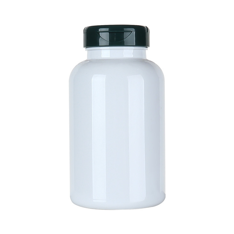 300ML maca vitamin tablet health care product bottle white light-proof bottle flip-top capsule pill bottle