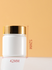 30ml white bottle food grade packaging capsule empty bottle small medicine bottle sealed sub-bottle PET plastic bottle