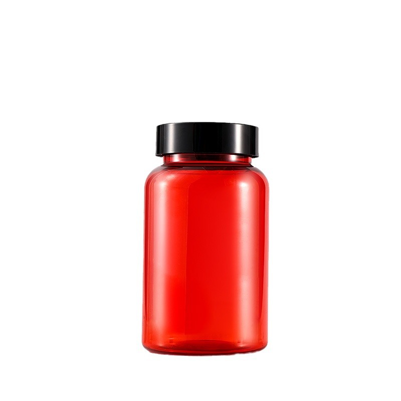 300ml bright red food grade bottle PET plastic sub-bottle 175ml powder sub-bottle 250ml thickened