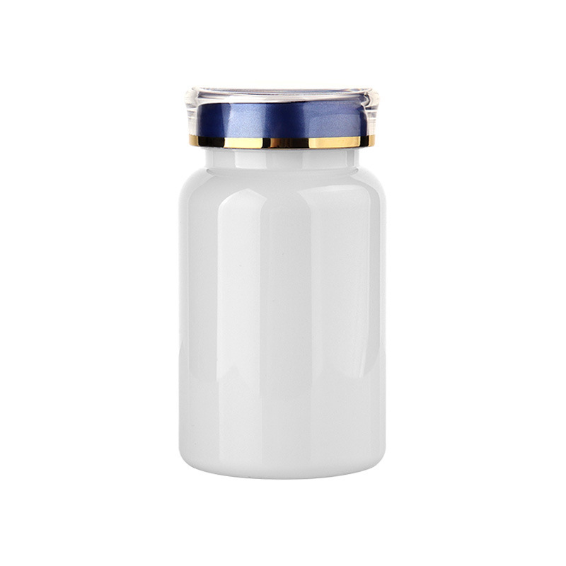 175ML crown cap PET plastic large capacity health care product bottle Cordyceps saffron capsule packaging large bottle jar