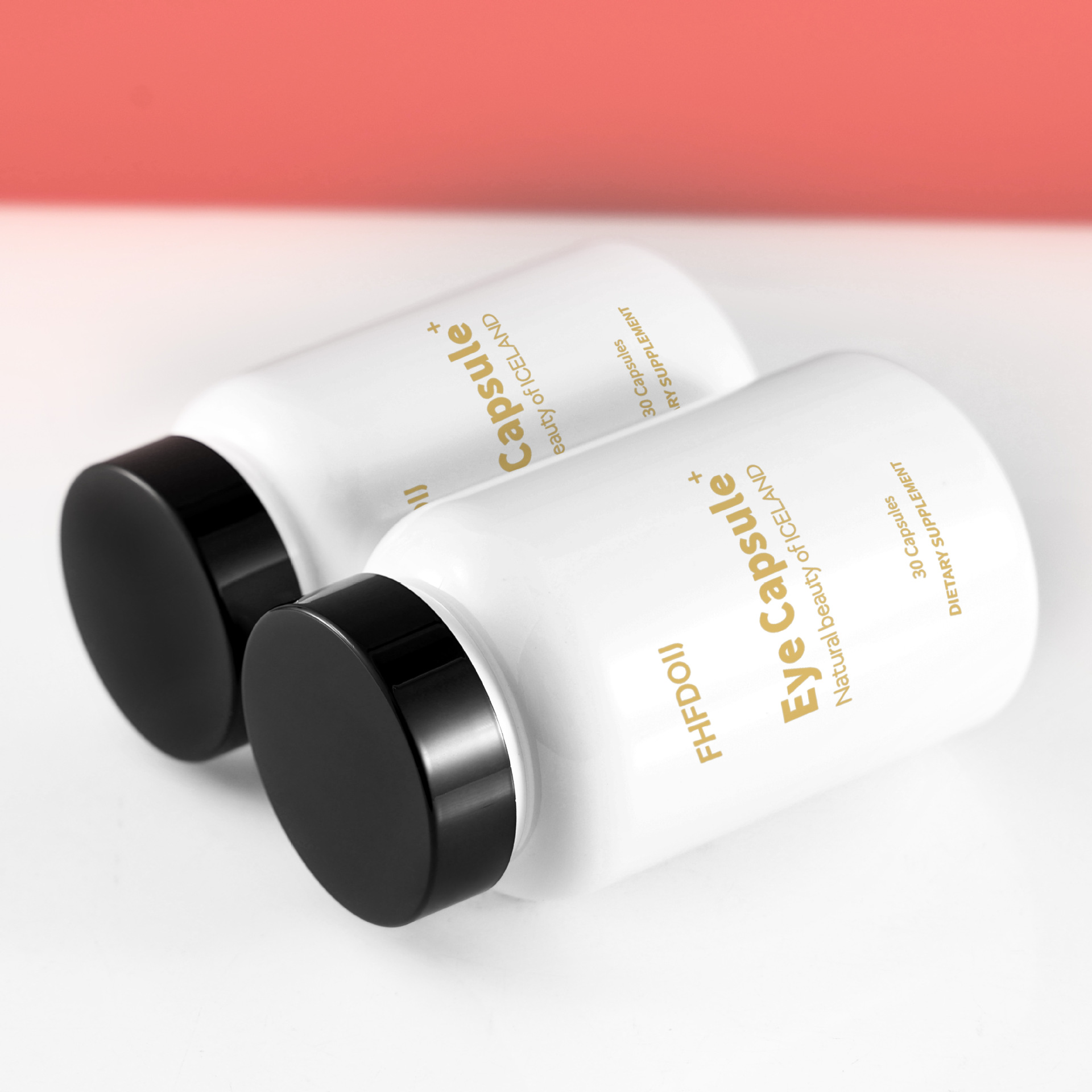 Food grade PET capsule bottle 200ML white black cover high-end health care medicine tablet plastic bottle 175ml thickened