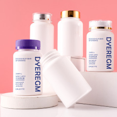 140ml white health product bottle 140ccpet capsule bottle plastic packaging tablet bottle