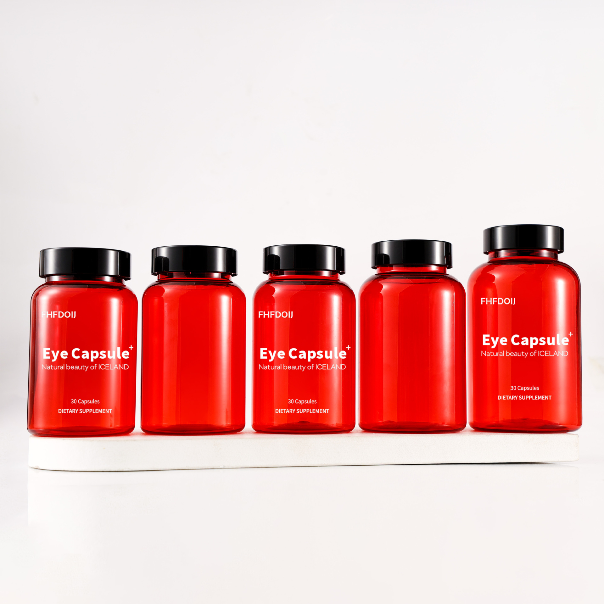 300ml bright red food grade bottle PET plastic sub-bottle 175ml powder sub-bottle 250ml thickened