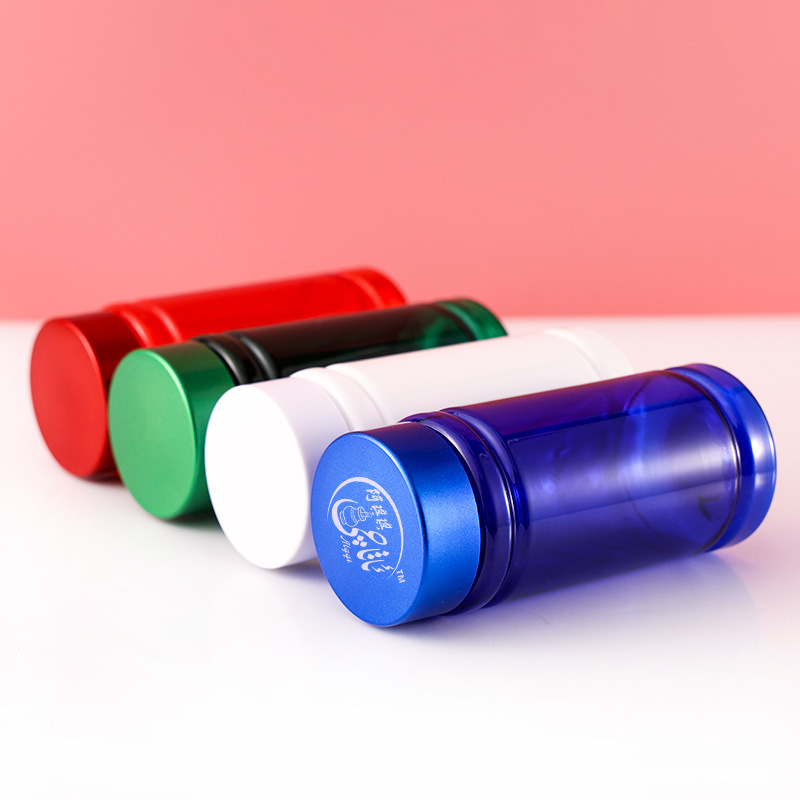 100ml bamboo bottle PET capsule bottle 100ML health care product bottle thickened