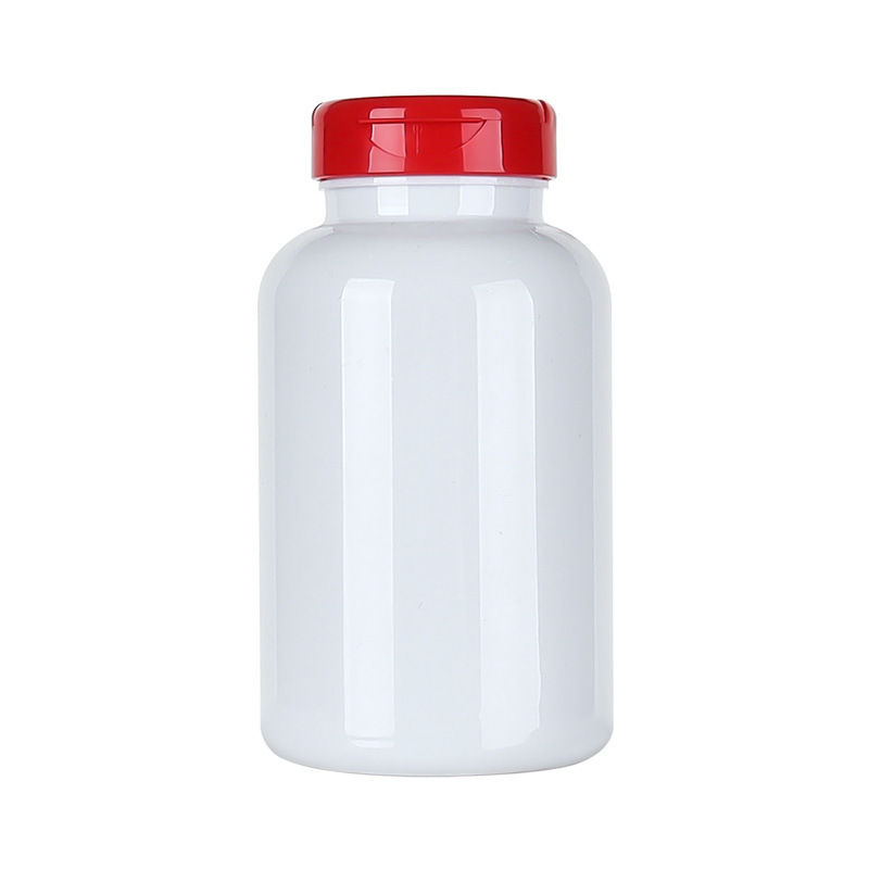 300ML maca vitamin tablet health care product bottle white light-proof bottle flip-top capsule pill bottle