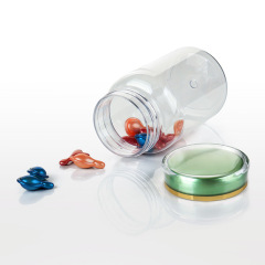 175ML crown cap PET plastic large capacity health care product bottle Cordyceps saffron capsule packaging large bottle jar