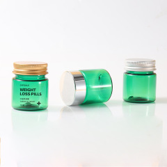 PET plastic bottle 30ml semi-transparent green bottle food grade packaging general empty bottle small medicine bottle sealed sub-bottle