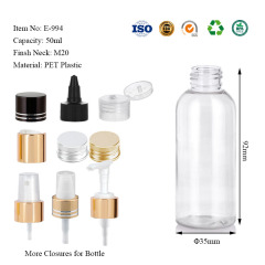 PET plastic cosmo bottles 60ML 100ML 120ML 200ML 250ML 500ML
