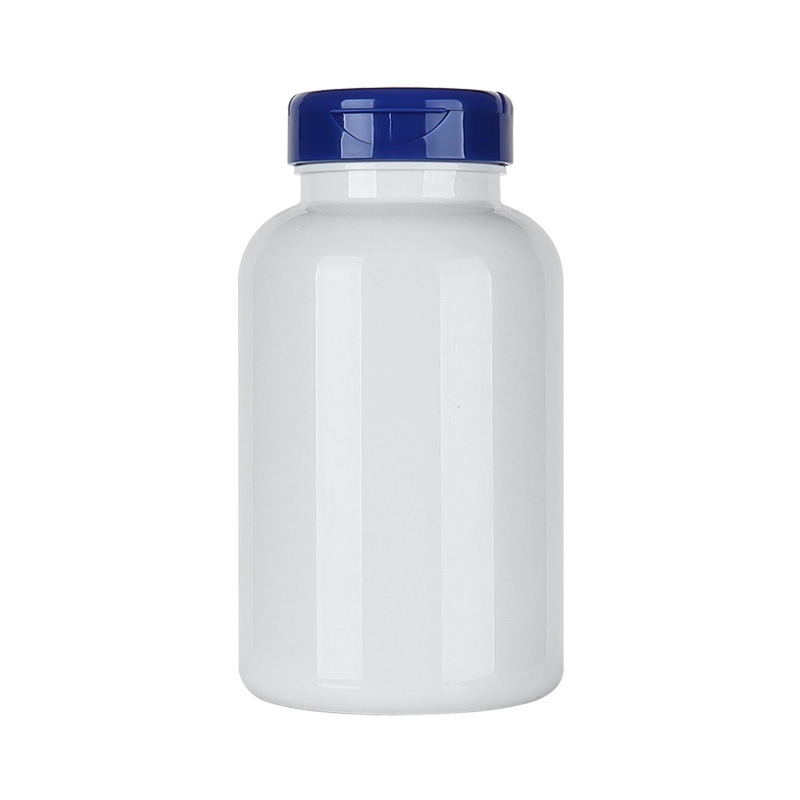 300ML maca vitamin tablet health care product bottle white light-proof bottle flip-top capsule pill bottle