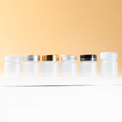 30ml white bottle food grade packaging capsule empty bottle small medicine bottle sealed sub-bottle PET plastic bottle