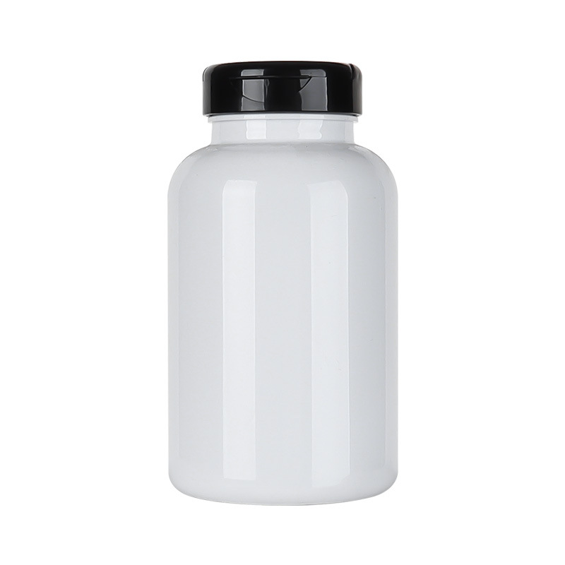 300ML maca vitamin tablet health care product bottle white light-proof bottle flip-top capsule pill bottle