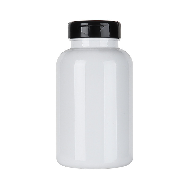 300ML maca vitamin tablet health care product bottle white light-proof bottle flip-top capsule pill bottle