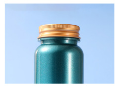 Food grade PET 80ml large ring bottle health care product bottle capsule bottle sub-bottle aluminum cap bottle tablet bottle