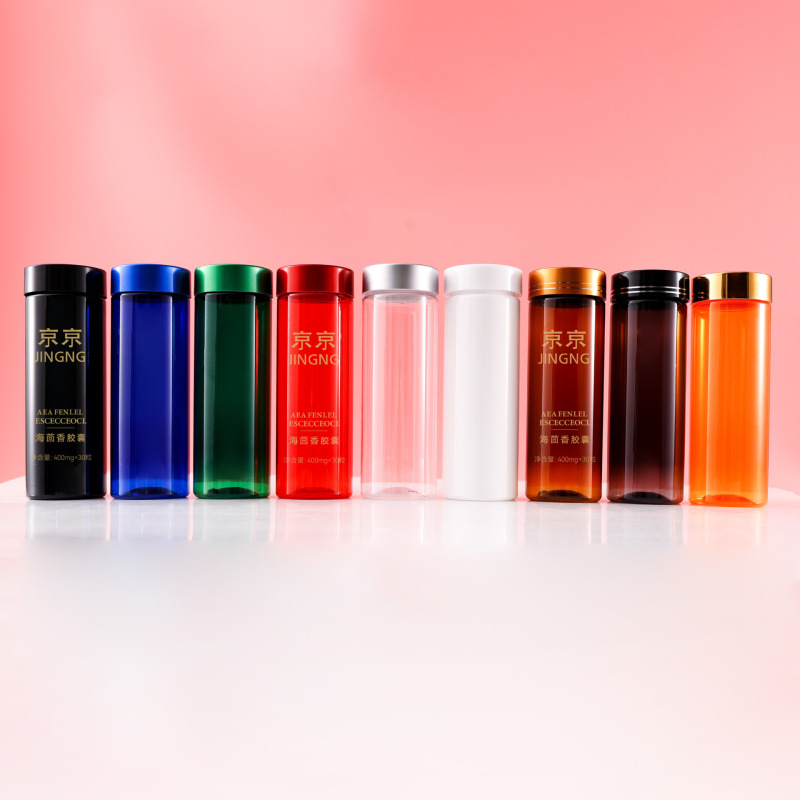 Packaging bottle 120ml straight bottle PET health care product bottle capsule bottle medicine bottle high-end packaging bottle empty bottle