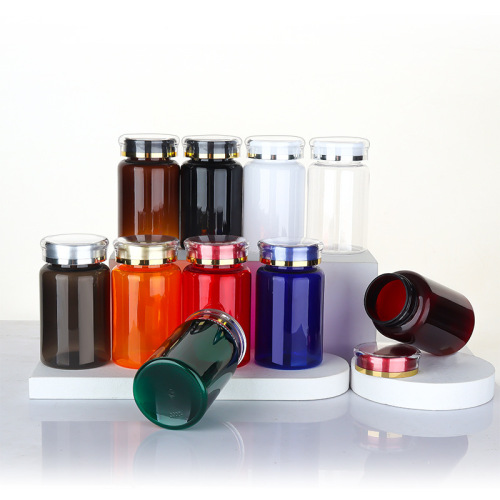 PET 120ml capsule bottle crown cap tablet medicine bottle high-end health care product bottle