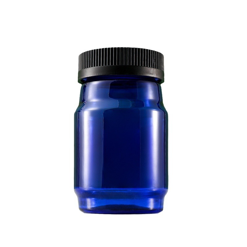 Big belly bottle 265cc capsule packaging bottle press screw cap PET health care product bottle white empty bottle