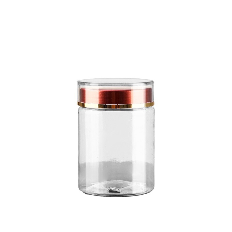 260ml high light transmittance American ginseng can 250g transparent sealed can black wolfberry Panax notoginseng powder tea can