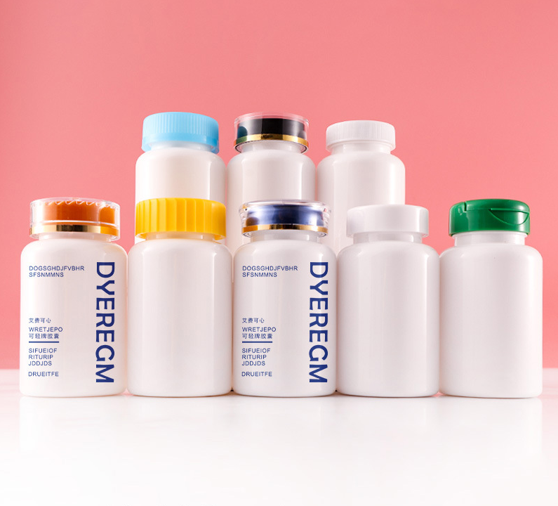 140ml white health product bottle 140ccpet capsule bottle plastic packaging tablet bottle