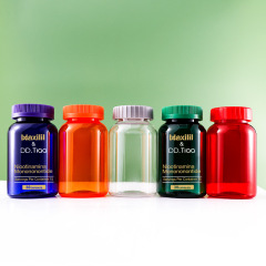 High-grade PET health product bottle 400cc Panax notoginseng powder capsule medicine packaging bottle 400ml capsule bottle with cover thickened