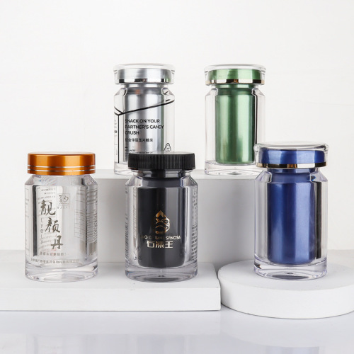 60ml plastic bottle acrylic bottle sub-bottle set capsule bottle cordyceps bottle