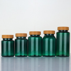 Dark green 80-150 ml high-end health care product bottle pet plastic bottle empty medicine bottle soft capsule bottle