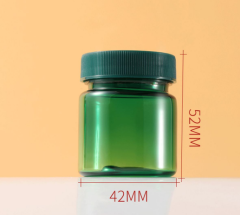 PET plastic bottle 30ml semi-transparent green bottle food grade packaging general empty bottle small medicine bottle sealed sub-bottle