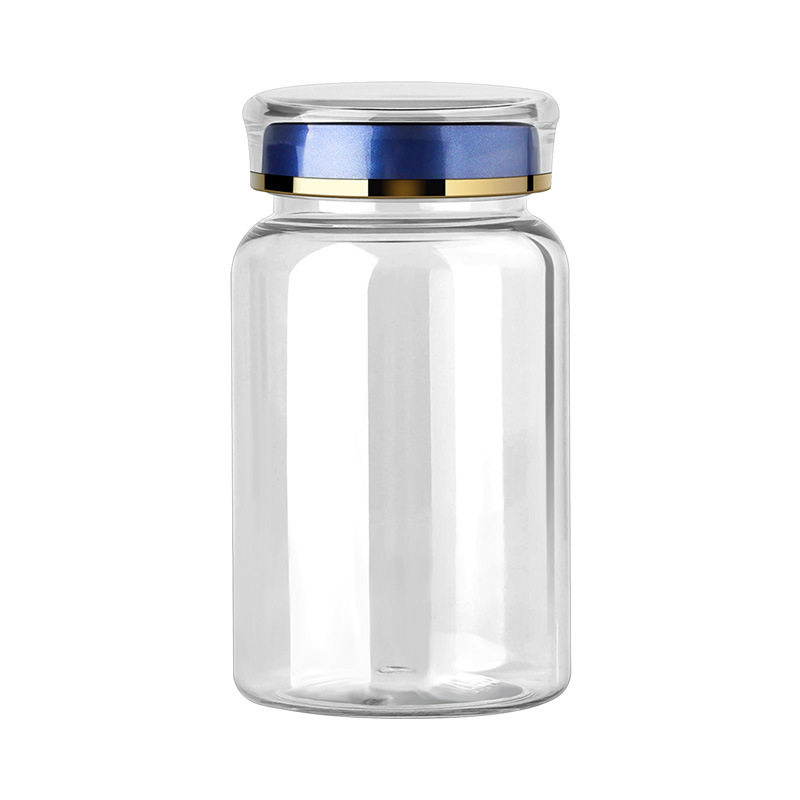 175ML crown cap PET plastic large capacity health care product bottle Cordyceps saffron capsule packaging large bottle jar