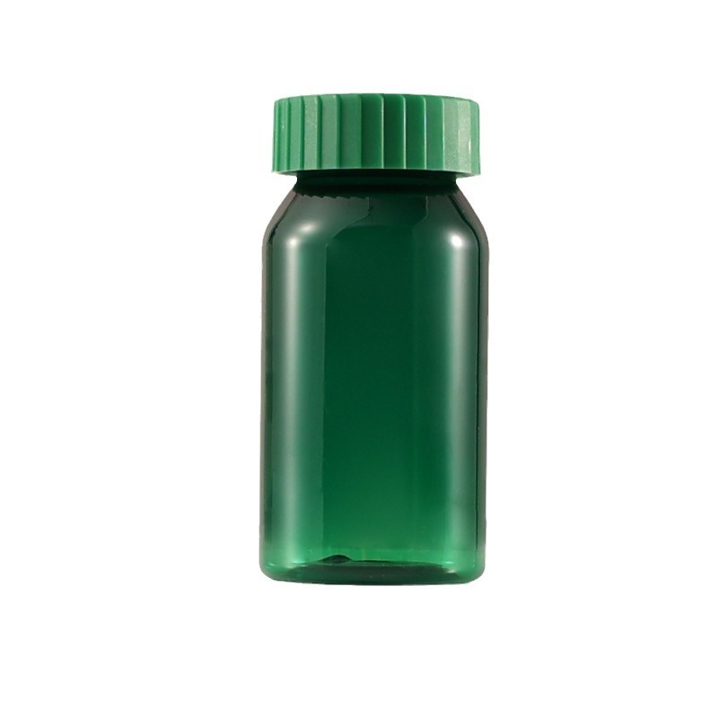 pet80ml green bottle 150ml medicine bottle tablet stripe press cap 120ml plastic bottle gear press cap