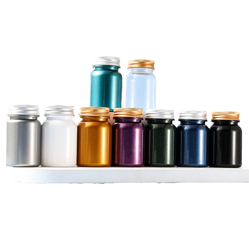 Food grade PET 80ml large ring bottle health care product bottle capsule bottle sub-bottle aluminum cap bottle tablet bottle
