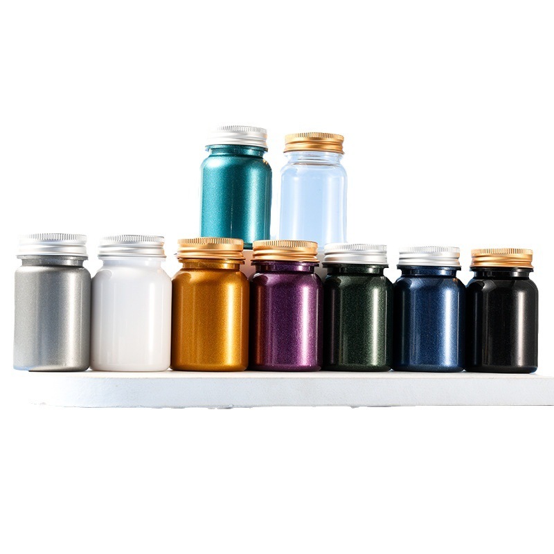 Food grade PET 80ml large ring bottle health care product bottle capsule bottle sub-bottle aluminum cap bottle tablet bottle