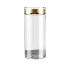 High transparency pet transparent plastic bottle 470ml food grade American ginseng 250g sealed can Panax notoginseng powder black wolfberry can