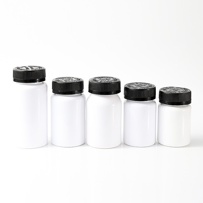 PET 80cc white light-proof plastic bottle 120ml capsule bottle tablet bottle black screw cap bottle thickened