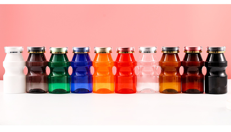 High-grade 160ml health care product PET packaging plastic bottle Lactic acid bacteria empty bottle beverage sub-packaging sample bottle thickened