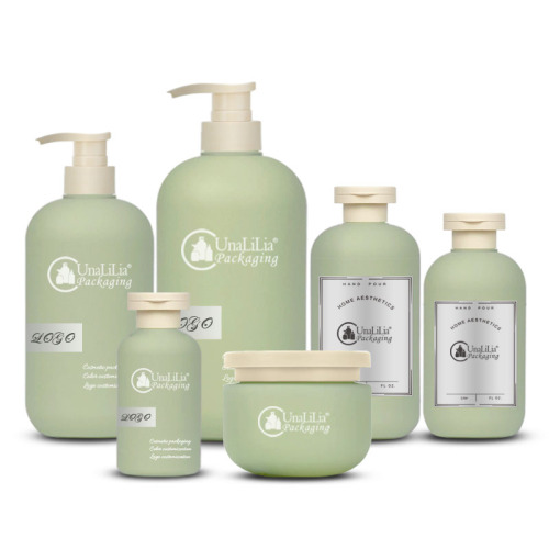 HDPE plastic boston round bottles and cream jar