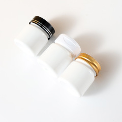 30ml white bottle food grade packaging capsule empty bottle small medicine bottle sealed sub-bottle PET plastic bottle
