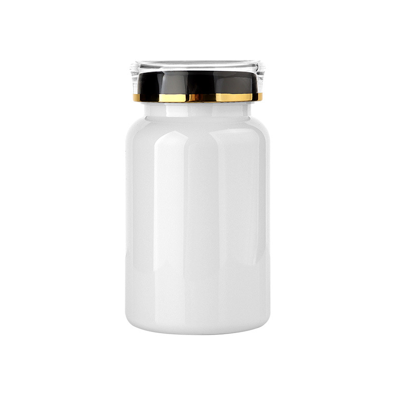 175ML crown cap PET plastic large capacity health care product bottle Cordyceps saffron capsule packaging large bottle jar
