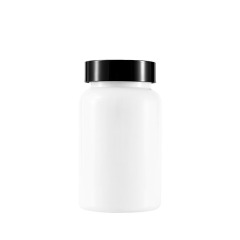 Food grade PET capsule bottle 200ML white black cover high-end health care medicine tablet plastic bottle 175ml thickened