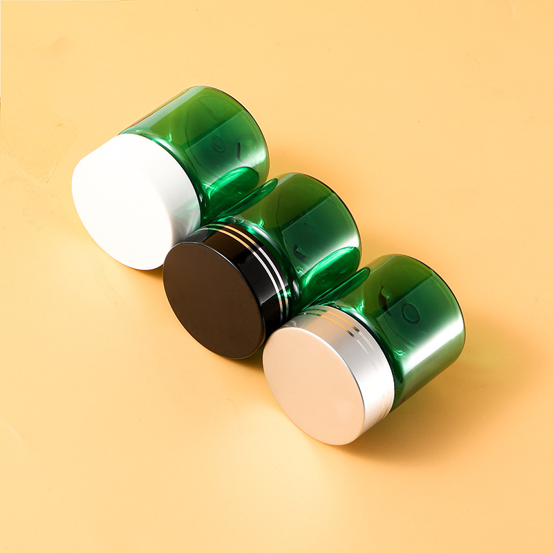 PET plastic bottle 30ml semi-transparent green bottle food grade packaging general empty bottle small medicine bottle sealed sub-bottle