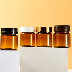 PET plastic bottle 30ml brown bottle food grade packaging general empty bottle small medicine bottle sealed sub-bottle