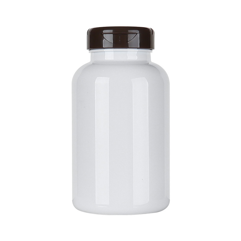 300ML maca vitamin tablet health care product bottle white light-proof bottle flip-top capsule pill bottle