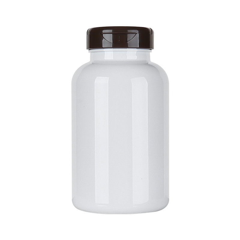 300ML maca vitamin tablet health care product bottle white light-proof bottle flip-top capsule pill bottle