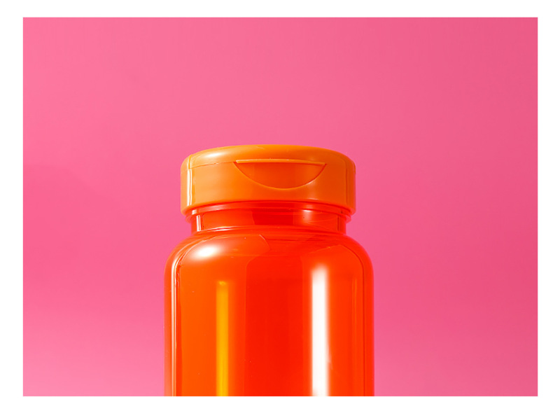 175ml high-grade plastic capsule bottle with flip cover health care product empty medicine bottle plastic bottle powder