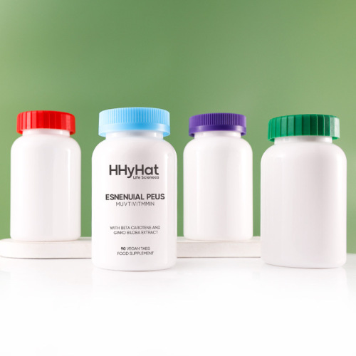 PET capsule packaging bottle press screw cap 400ML white high-end health care medicine tablet plastic bottle thickened