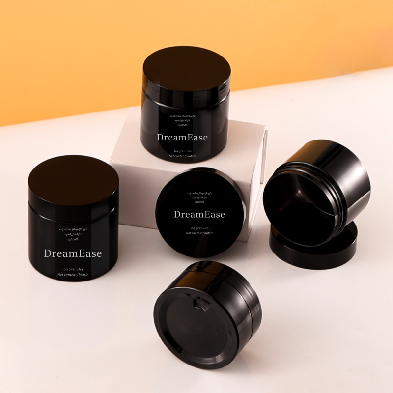 68 tooth cosmetic bottle 50g cream bottle black 250g plastic bottle eye cream cream bottle 30g cream jar